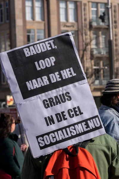 Billboard Socialisme Amsterdam 2022 — Stockfoto