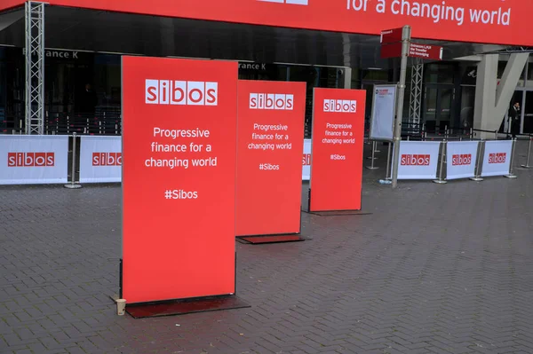 stock image Billboard Opening Sibos 2022 Conference At Amsterdam The Netherlands 10-10-2022