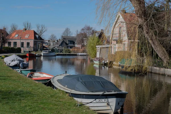 Boats Angstel River Abcoude Netherlands 2022 — Stock Photo, Image