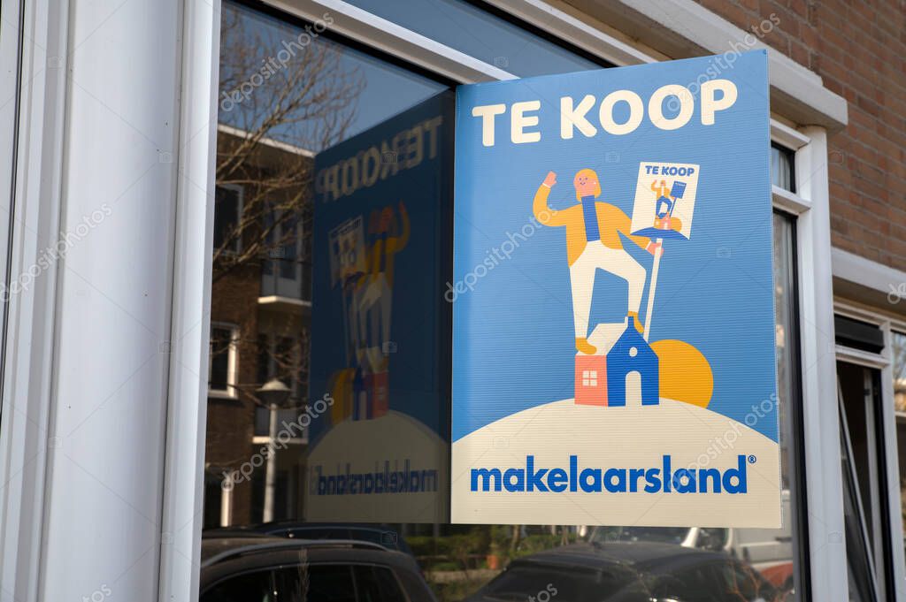 Billboard Makelaarsland At Amsterdam The Netherlands 23-3-2022