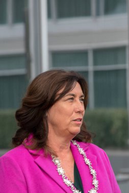 Hester Van Buren 'i Amsterdam' daki Sibos 2022 Konferansında Kapat Hollanda 10-10-2022