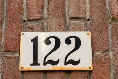 Amsterdam 'daki 122 numaralı evi kapatın. Hollanda 14-3-2022.