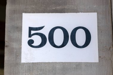 Amsterdam 'daki 500 numaralı evi kapatın. Hollanda 14-3-2022.