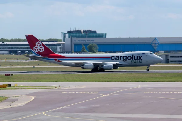 Cargolux Italia Vliegtuig Schiphol 2022 — Stockfoto