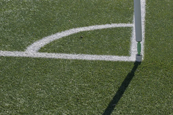 Primer Plano Esquina Fútbol Amsterdam Países Bajos 2022 — Foto de Stock