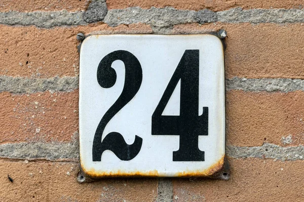 Close House Number Amsterdam Netherlands 2022 — Stock Photo, Image