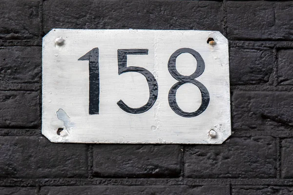 Close House Number 158 Amsterdam Netherlands 2022 — Stock fotografie