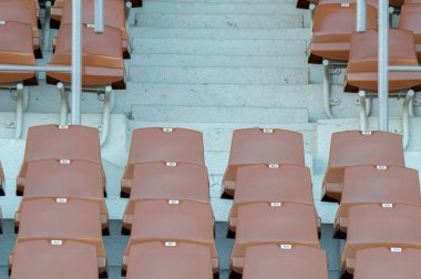 Amsterdam Olimpiyat Stadyumu 'ndaki boş koltukları kapatın Hollanda 15-9-2019