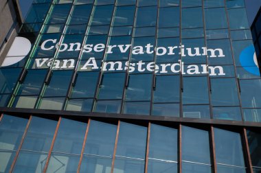 Amsterdam 'daki Konservatuar Binası Hollanda 11-4-2022