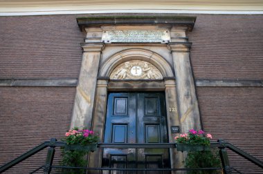 Girişi Van Brienenhofje Binası Amsterdam 22-8-2022 Hollanda