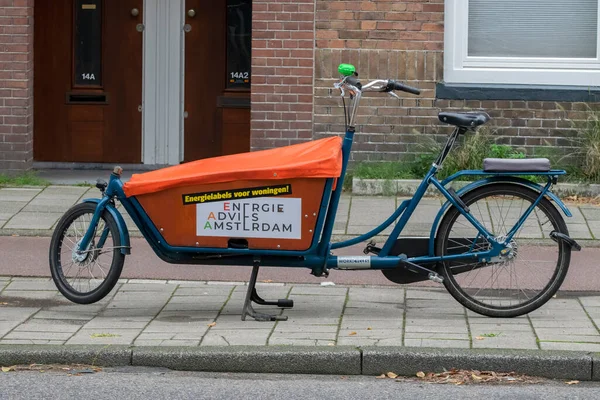Energie Aconselha Bicicleta Carga Amsterdã Amsterdã Holanda 2022 — Fotografia de Stock