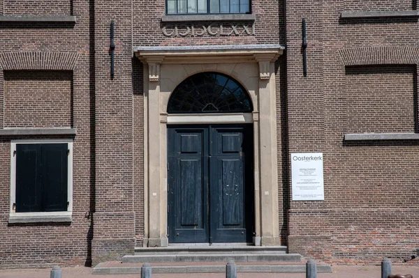 Entrada Igreja Oosterkerk Amsterdã Países Baixos 2022 — Fotografia de Stock