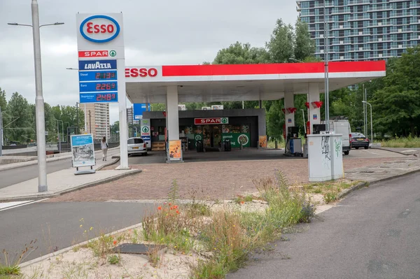 Esso West Beneluxbaan Street Vid Amstelveen Nederländerna 2022 — Stockfoto