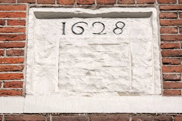 立面石位于荷兰阿姆斯特丹的Gravenstraat街19 2022 — 图库照片