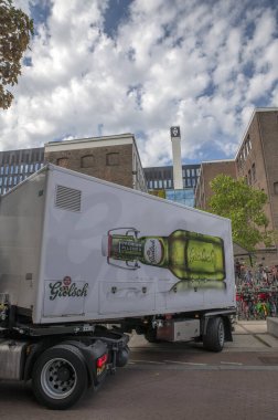 Amsterdam 'daki UVA Roeterseiland Kompleksindeki Grolsch Trailer 6-9-2022