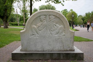 Justus van Maurikbank Bench Amsterdam Oosterpark 'ta Hollanda 14-7-2022