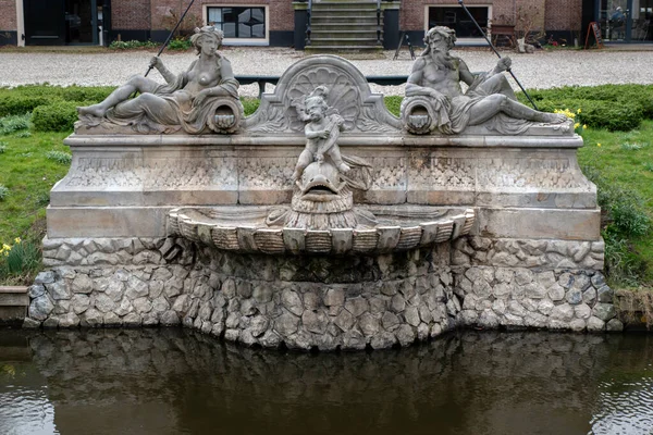 Fontaine Édifice Huize Frankendael Amsterdam Pays Bas 2022 — Photo