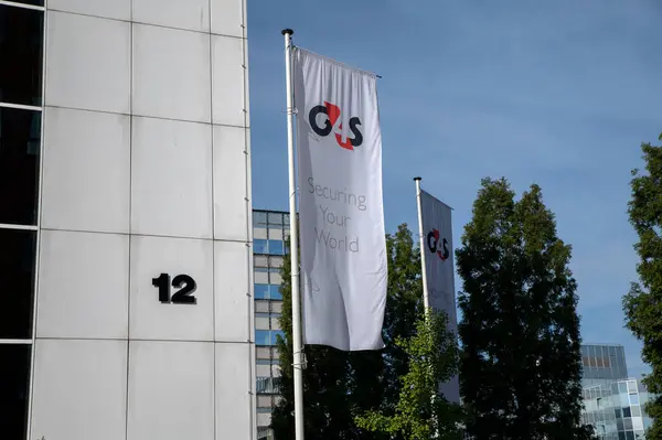 stock image G4S Security Flag At The Headquarters At Amsterdam The Netherlands 5-9-2022