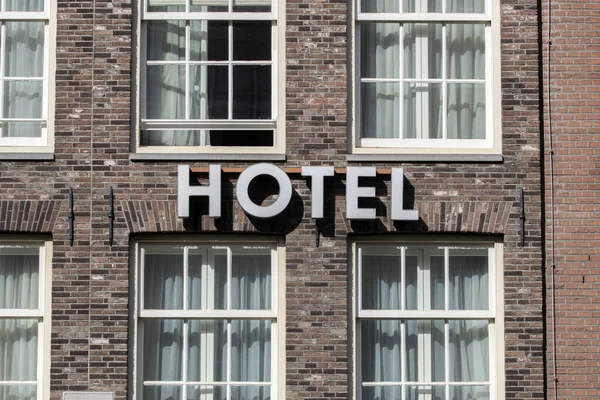 Allgemeines Schild Für Das Hotel Amsterdam Niederlande 2022 — Stockfoto