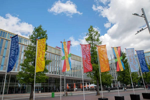 Holland Festival Flags Amsterdam Pays Bas 2022 — Photo