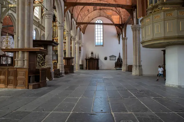 Μέσα Στην Παλιά Εκκλησία Στο Άμστερνταμ Της Ολλανδίας 2022 — Φωτογραφία Αρχείου
