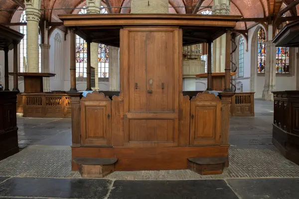 Εσωτερικό Της Παλιάς Εκκλησίας Στο Άμστερνταμ Της Ολλανδίας 2022 — Φωτογραφία Αρχείου