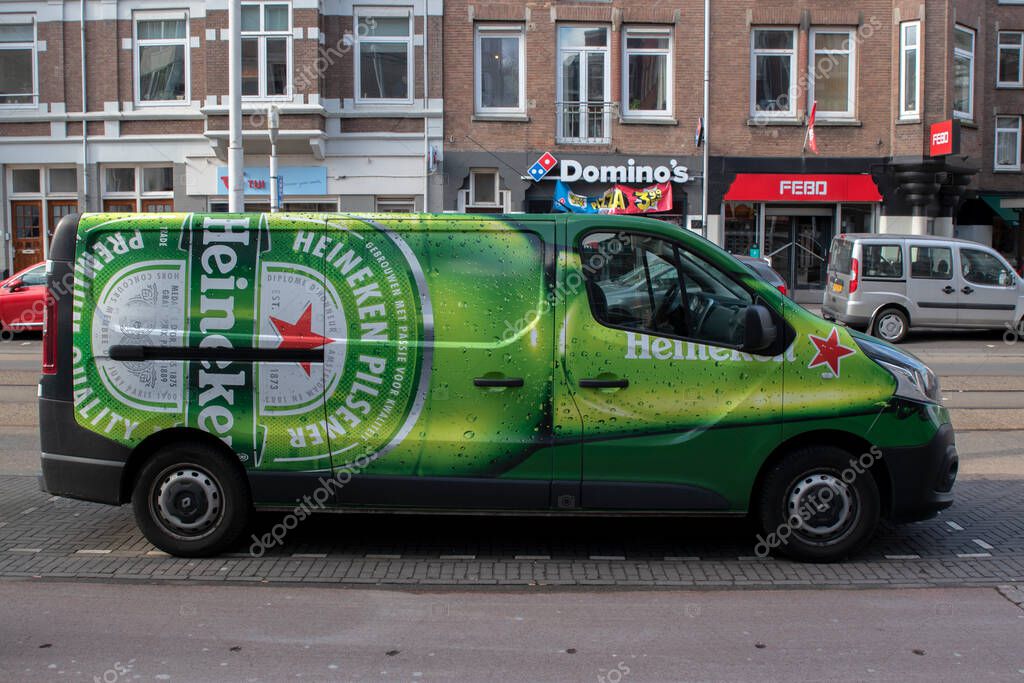 Heineken Company Van At Amsterdam The Netherlands 17-3-2022