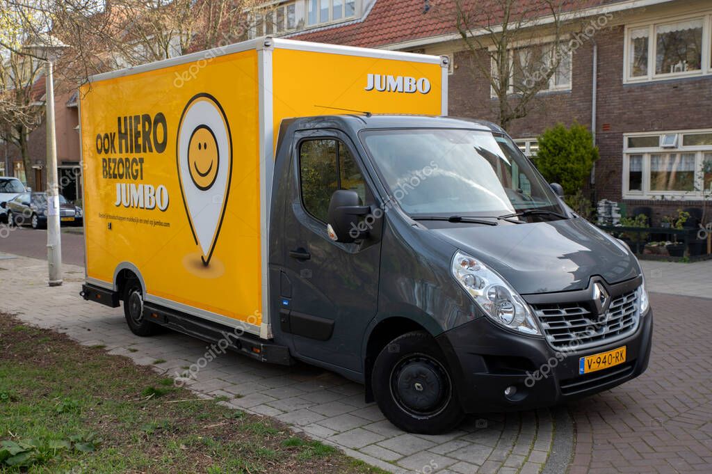 Jumbo Supermarket Delivery Truck At Amsterdam The Netherlands 12-4-2022