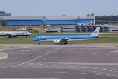 Schiphol Havaalanındaki KLM Cityhop Uçağı 25-5-2022