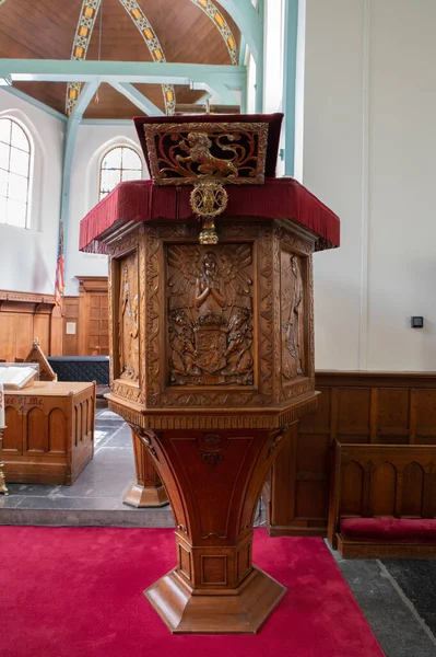 Lectern English Reformed Church Begijnhof Στο Άμστερνταμ Της Ολλανδίας 2022 — Φωτογραφία Αρχείου