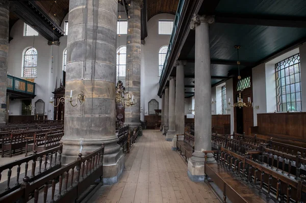 Long Walking Path Στην Πορτογαλική Συναγωγή Στο Άμστερνταμ Της Ολλανδίας — Φωτογραφία Αρχείου