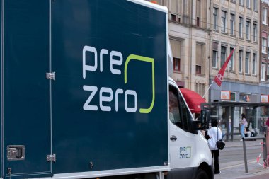 Pre Zero Şirketi Kamyonu Amsterdam 'da 28-6-2022 Hollanda