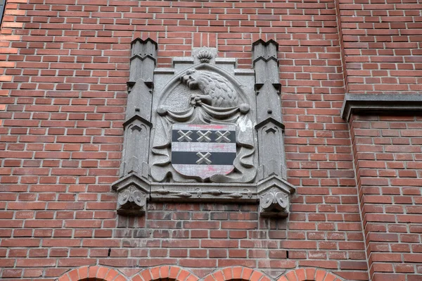 Hollanda Amstelveen Deki Dorpsstraat Caddesi Numaradaki Eski Belediye Binasının Süslemesi — Stok fotoğraf