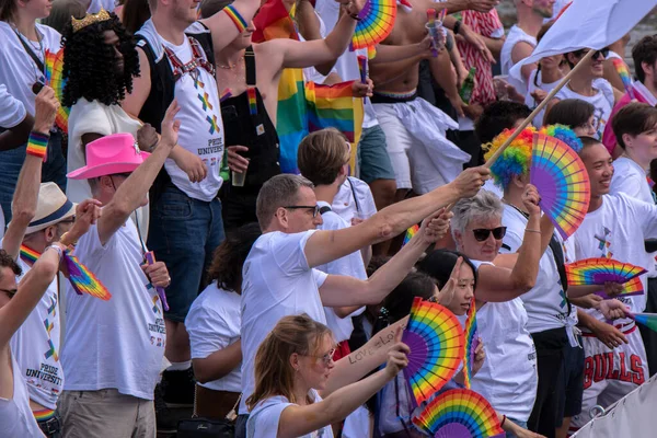 People Pride University Hoger Onderwijs Boot Båt Vid Gaypridkanalen Parad — Stockfoto