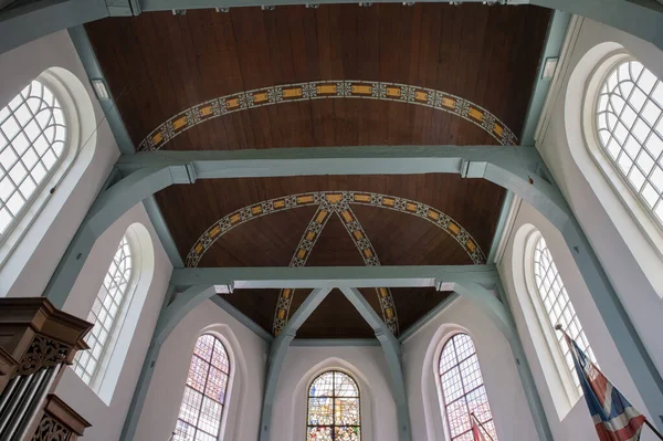 Dach Środku Angielski Kościół Zreformowany Begijnhof Amsterdamie Holandia 2022 — Zdjęcie stockowe