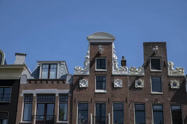 Tak Toppar Kanalhus Reguliersgracht Street Amsterdam Nederländerna 2022 — Stockfoto