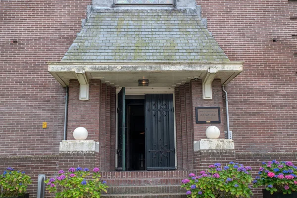 Entrée Latérale Ancienne Église Dorpskerk Amstelveen Pays Bas 2022 — Photo