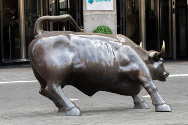 Stier Heykeli Amsterdam 'da Hollanda 14-3-2022