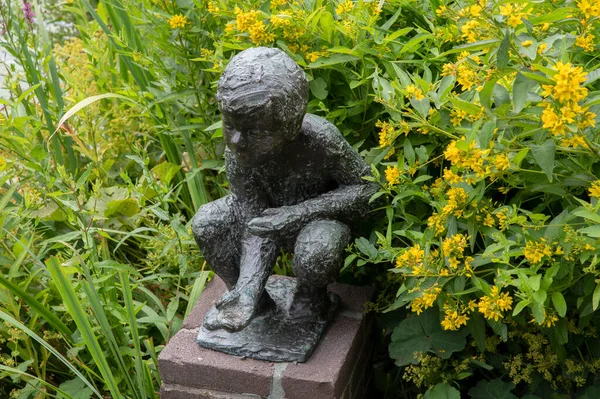 Statue Eendjes Voeren Amstelveen Netherlands 2022 — Stock Photo, Image
