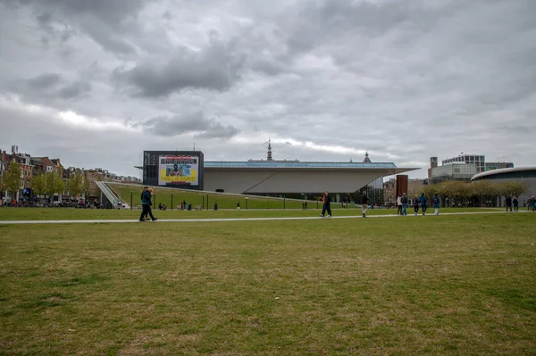 Stedelijk Museum Arrière Plan Museumplein Square Amsterdam Pays Bas 2022 — Photo