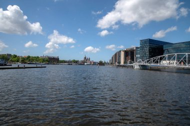 Amsterdam 'daki Oosterdok' a Bakış Hollanda 9-6-2022