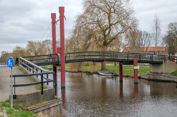 Γέφυρα Kwakelbrug Στο Άμστερνταμ Της Ολλανδίας 2022 — Φωτογραφία Αρχείου