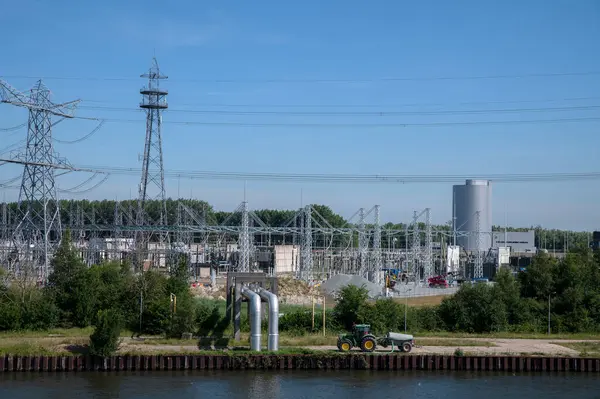 stock image Vattenfall Power Plant Buildings At Diemen The Netherlands 13-7-2022