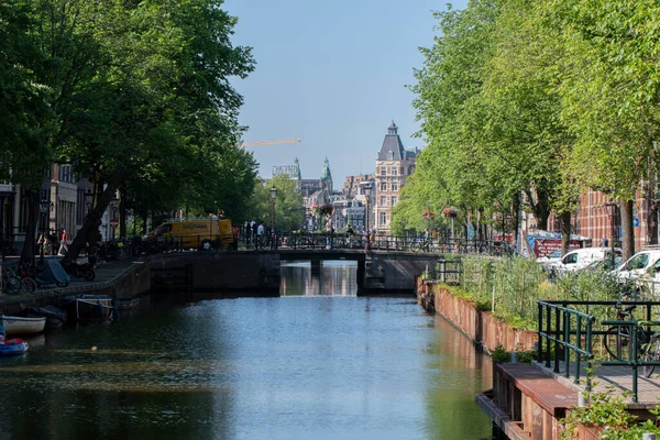 Vista Desde Aluminiumbrug Amsterdam Los Países Bajos 2022 — Foto de Stock