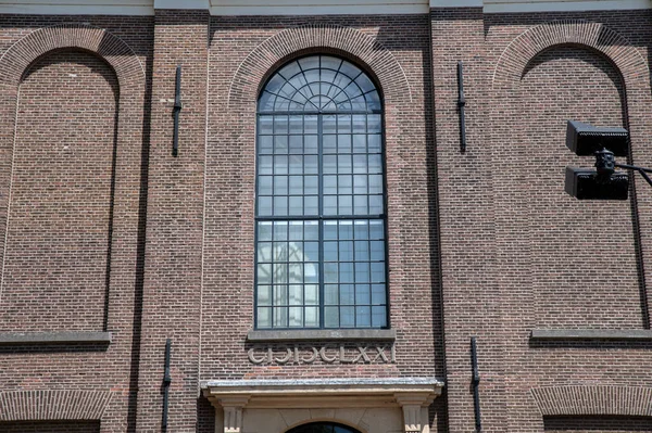 Okno Kościele Oosterkerk Amsterdamie Holandia 2022 — Zdjęcie stockowe