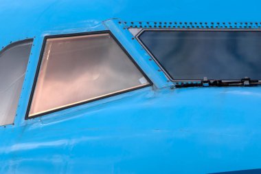 Windows Kokpit Fokker 100, Schiphol Havaalanı KLM 'den Fokker Fokker Cityhopper, Hollanda 26-5-2022