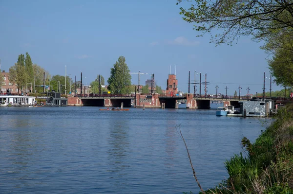 Amsterdam Daki Berlagebrug Köprüsü Bakın Hollanda 2022 — Stok fotoğraf