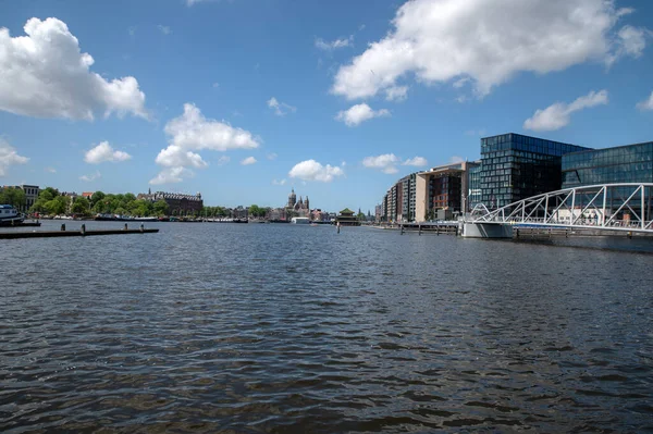 Amsterdam Daki Oosterdok Bakış Hollanda 2022 — Stok fotoğraf