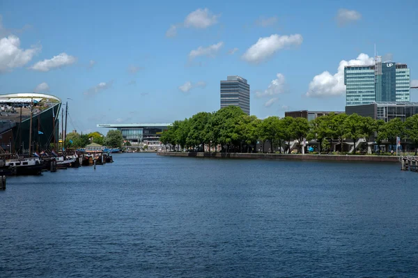 View Waters Scheepvaartmuseum Museum Amsterdam Netherlands 2022 — Stock Photo, Image