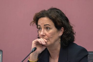 Femke Halsema Amsterdam 'daki halk toplantısında Hollanda 10-5-2024
